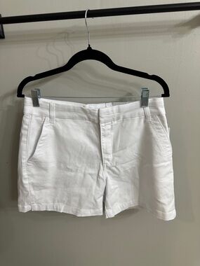 STS Blue Women's High Waist White Shorts